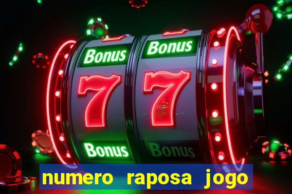 numero raposa jogo do bicho